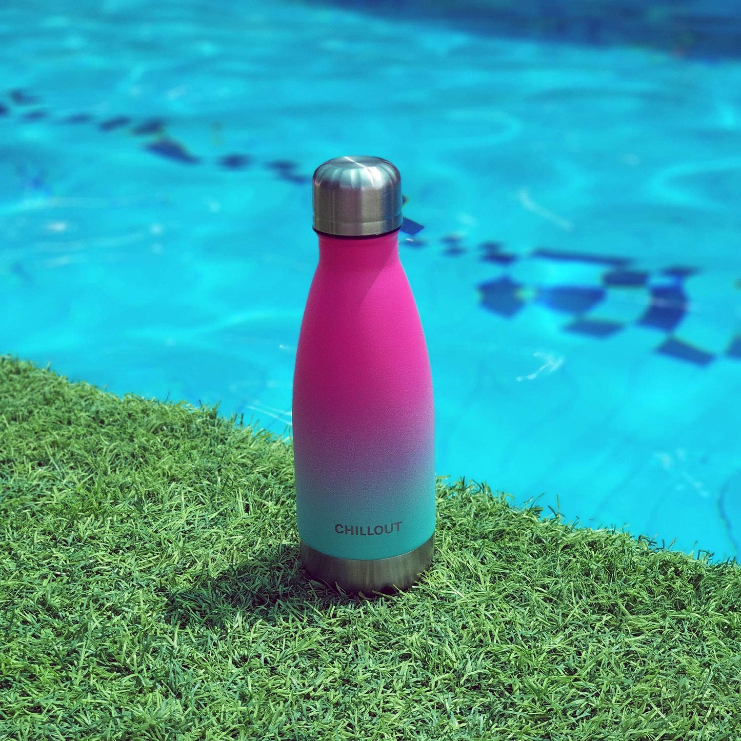 CHILLOUT LIFE Stainless Steel Water Bottle for Kids School: 12 oz Double Wall Insulated Cola Bottle Shape for Cold and Warm Drinks, BPA Free Metal Sports Bottle for Boys, Girls & Women