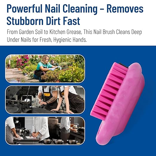 SPARTA Nail Scrub Brush Commercial-Grade, Heavy-Duty Hand and Fingernail Brush