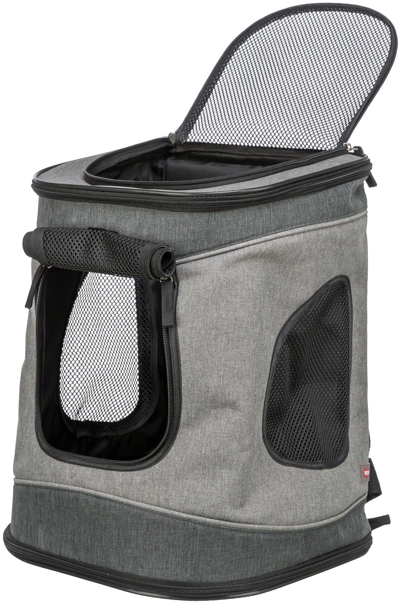 Trixie Rucksack Timon, 34 × 44 × 30 cm, schwarz/grau
