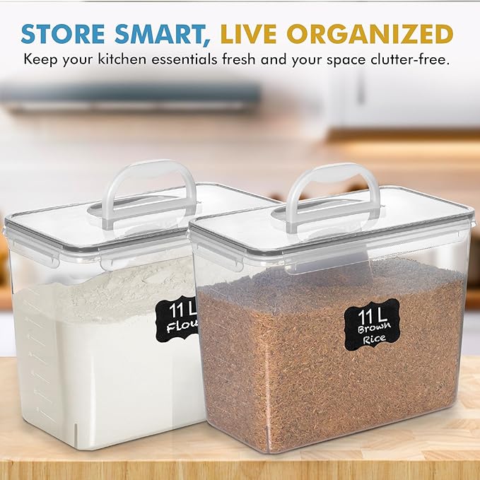 Shazo 2 PC Flour Sugar Storage Containers