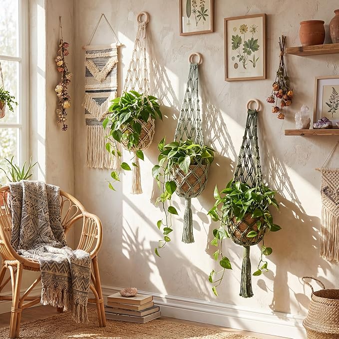 Sieral 3 Pack Hanging Fruit Baskets