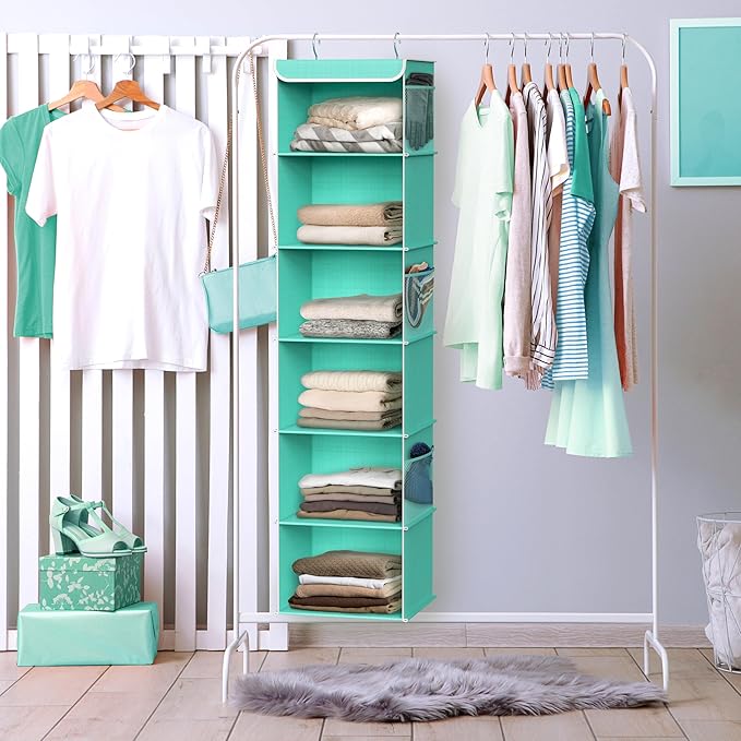 Simple Houseware 6 Shelf Hanging Closet Organizer