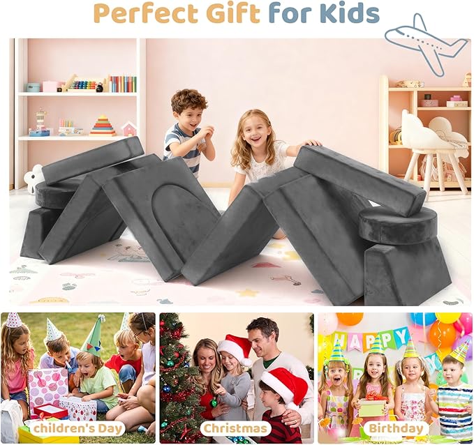 12pcs Modular Kids Play Couch