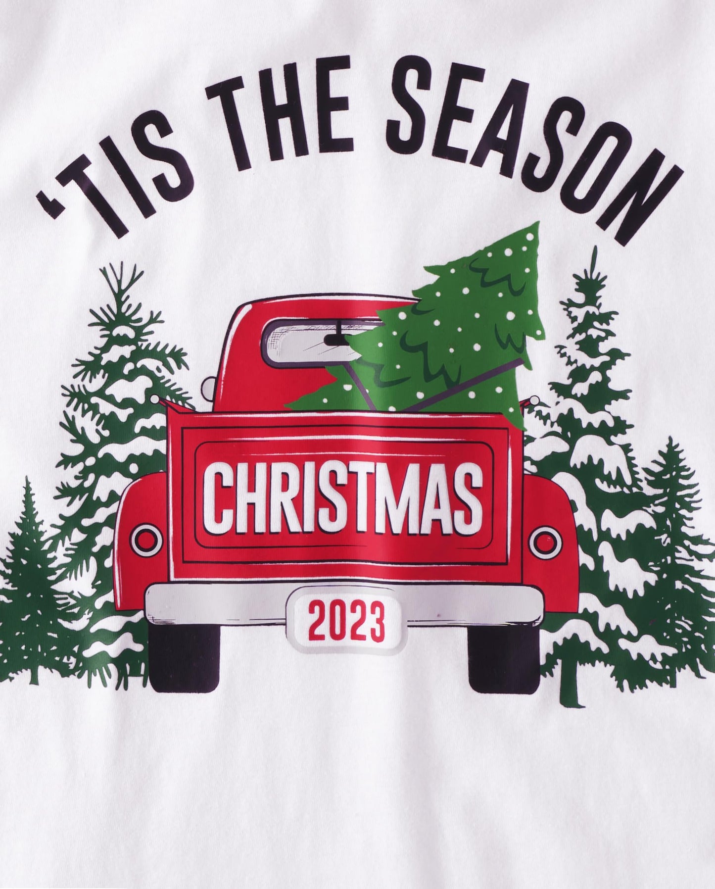The Children's Place Baby Family Matching, Holiday Pajama Sets, Fleece, Christmas Truck, XX-Large (Adult)