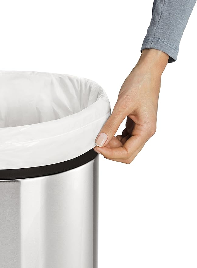 simplehuman Custom Fit Trash Can Liner Q, 50-65 L / 13-17 Gal, 50-Count Box