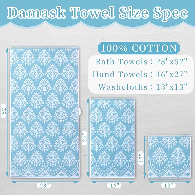 Patterned Bath Towels