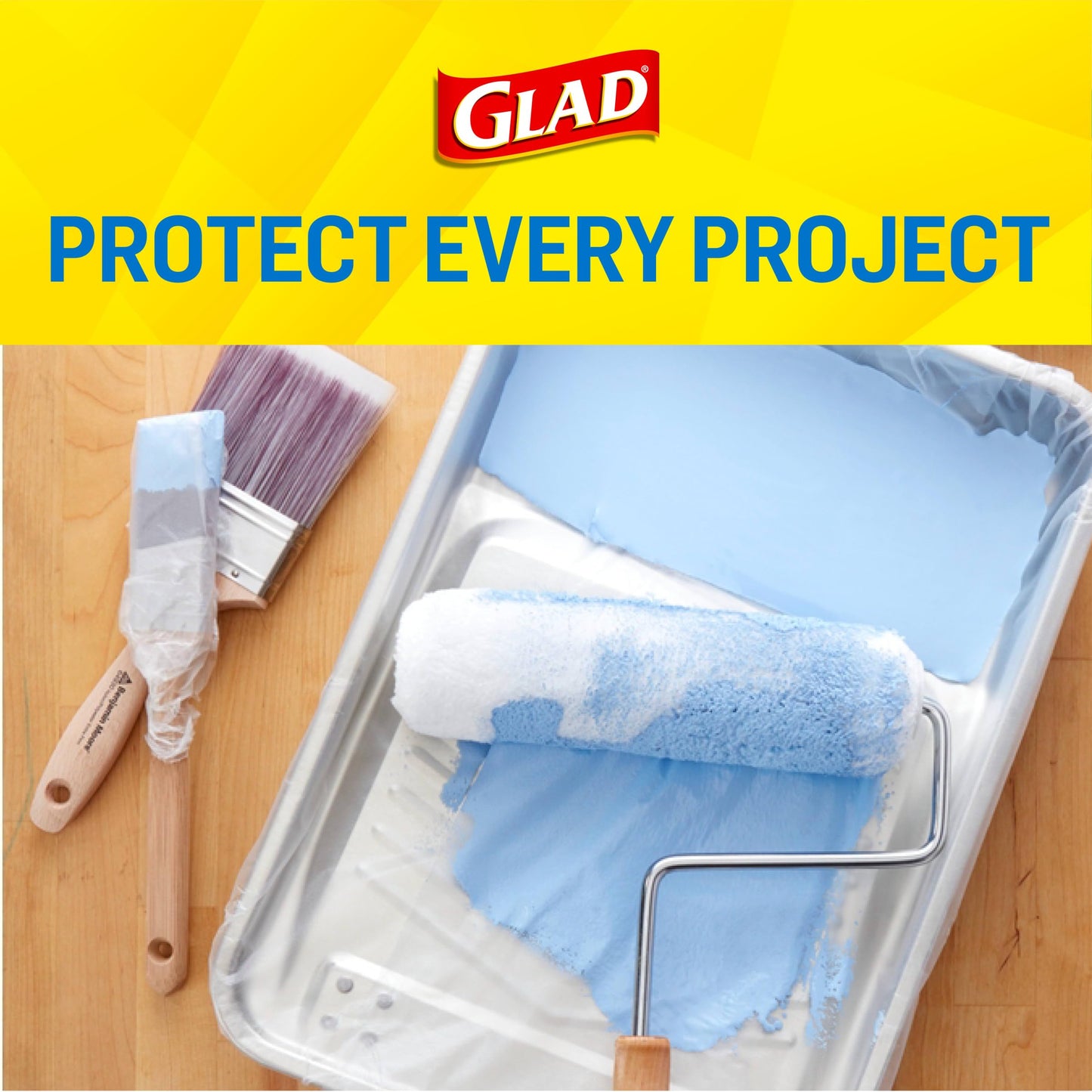 Glad Press'N Seal Plastic Food Wrap, 100 Square Foot Roll, Pack of 3, (Package May Vary)
