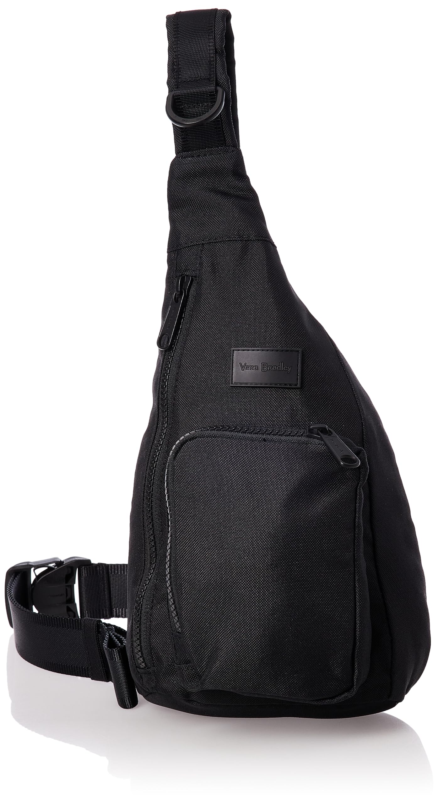 Vera Bradley Women's Recycled Lighten Up Reactive Mini Sling Backpack, Black, One Size