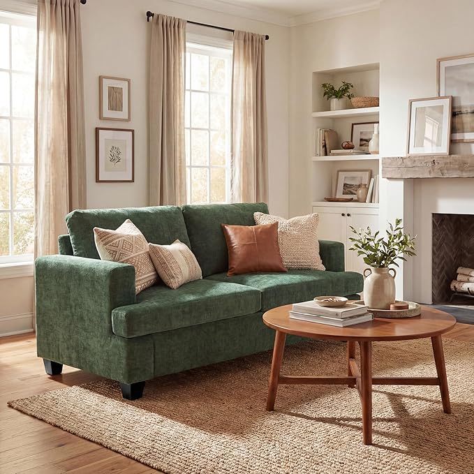 YOUDENOVA Sofa, 63” Comfy Loveseat Sofa