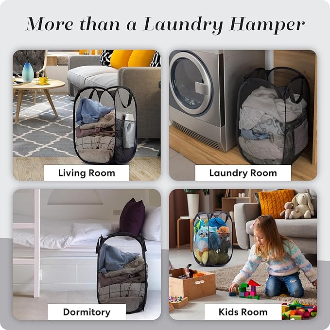 Handy Laundry Collapsible Mesh Pop Up Hamper