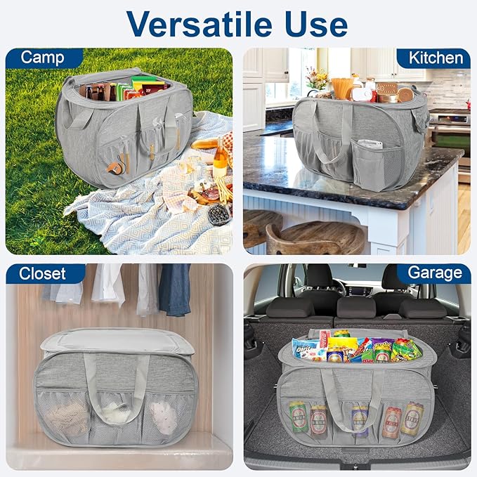 Collapsible Laundry Baskets, Tear Proof Pop Up Laundry Hamper
