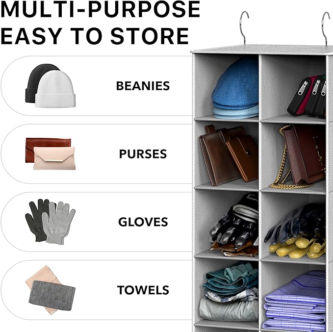 Simple Houseware 20 Section Shelves Hanging Shoes Organizer Holder
