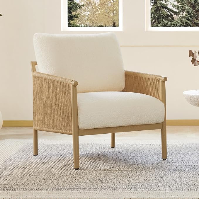 CHITA Accent Chairs Set of 2, Braid Modern Armchair
