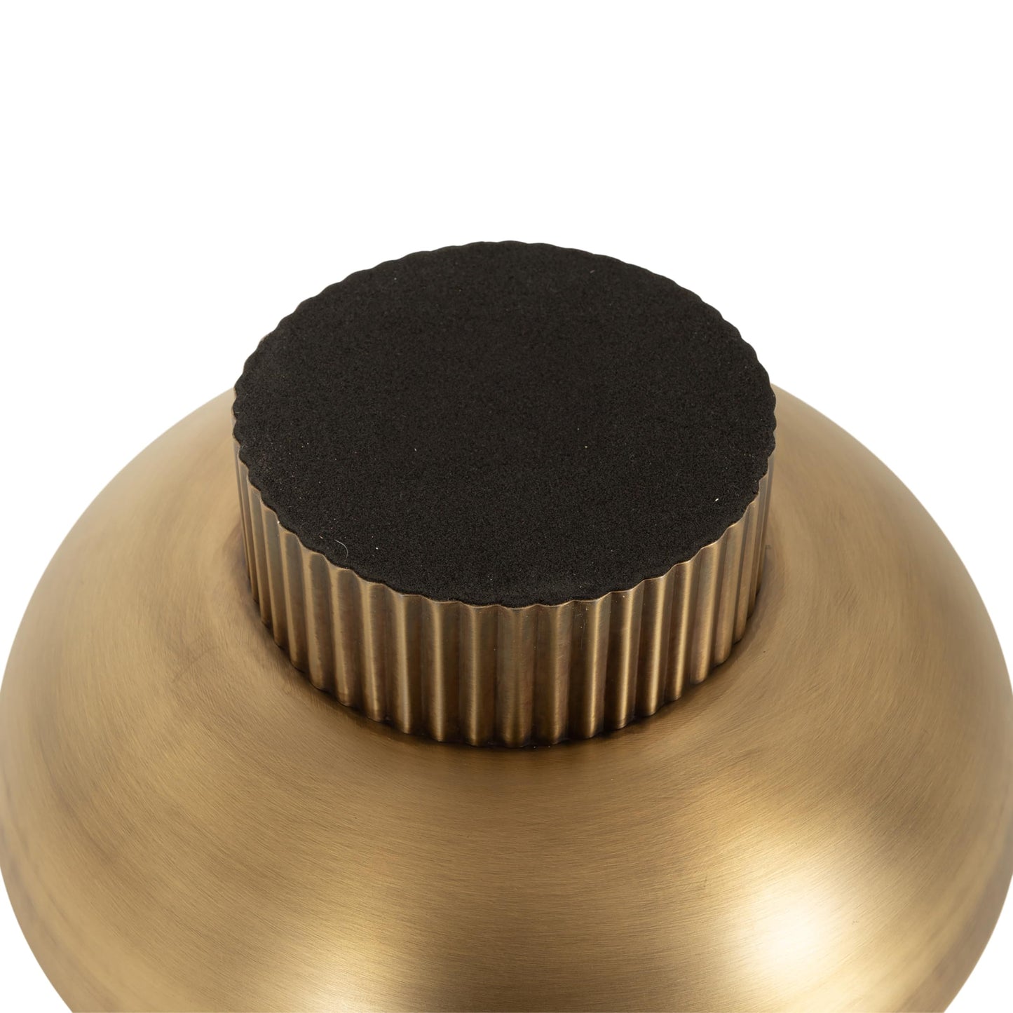 Kate and Laurel Rooks Ribbed Decorative Metal Bowl; 12 Inch Diameter; Brass; Modern Raised Fruit Bowl for Kitchen Counter or Use as a Key Bowl for an Entryway Table
