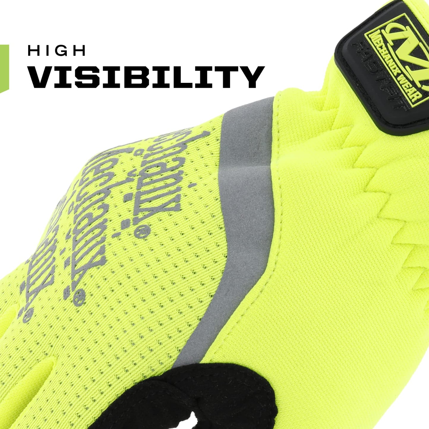 Mechanix Wear - Hi-Viz FastFit Gloves (Large, Fluorescent Yellow) SFF-91-010