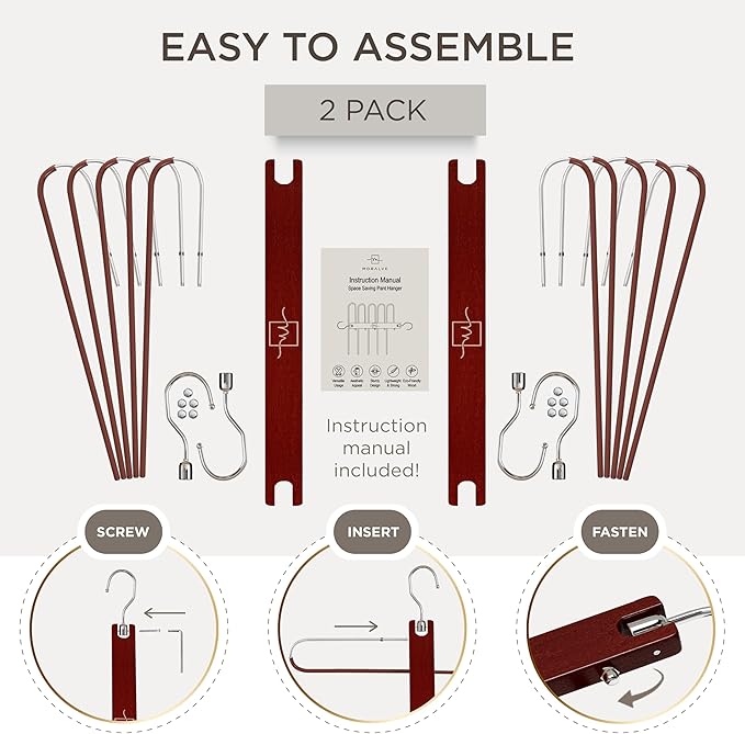 MORALVE Pants Hangers Space Saving