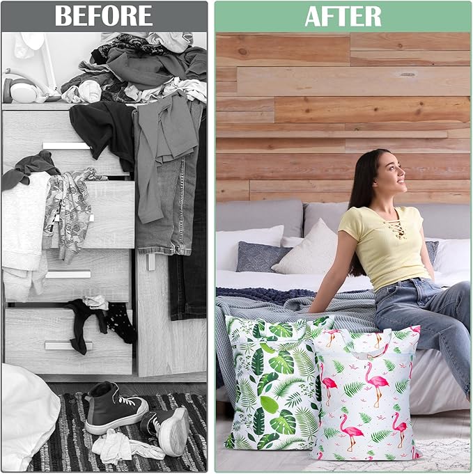 2 Pcs Large Travel Laundry Bags