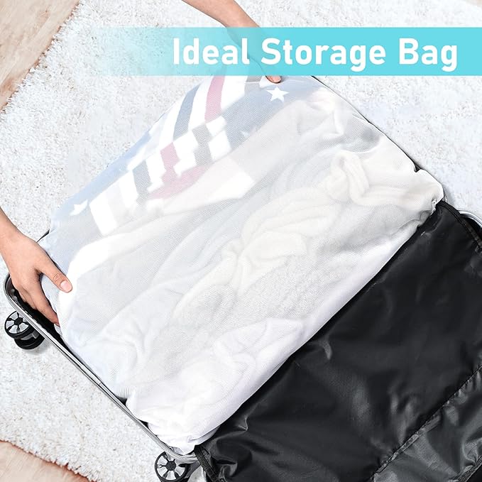 OTraki Large Mesh Laundry Bags 28x35 inch Zipper Mesh Lingerie Bags