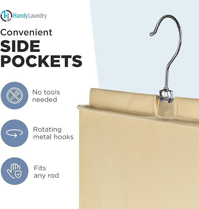 Handy Laundry Hanging Closet Organizer