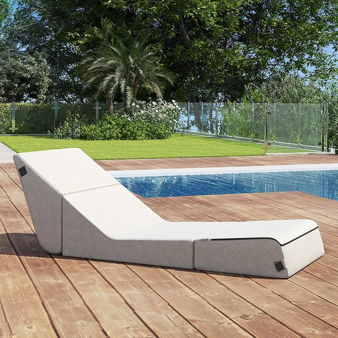 jela Outdoor Sofa, Waterproof Folding Lounge Chair and Sofa, UV Resistant Patio