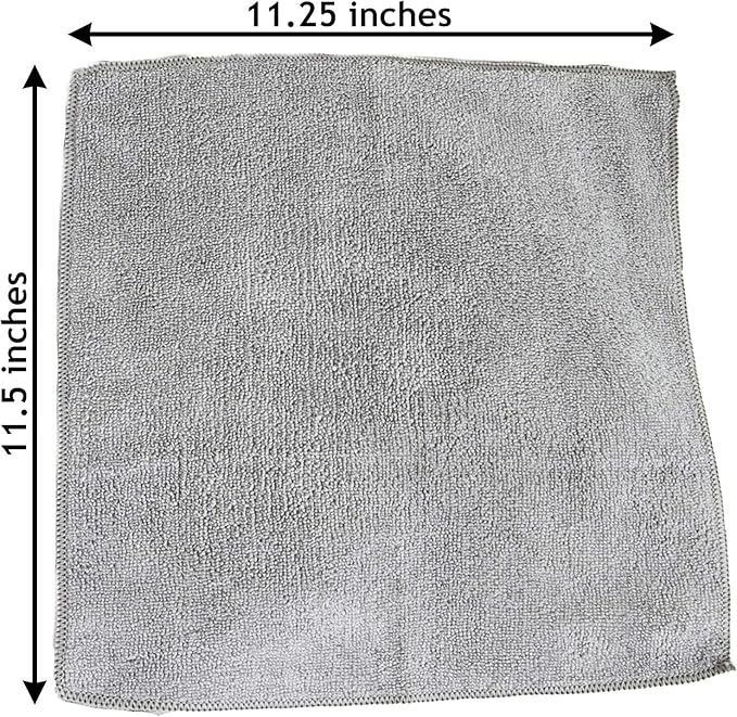 Microfiber Cleaning Cloths, Attract Dust Like a Magnet, Use Wet or Dry