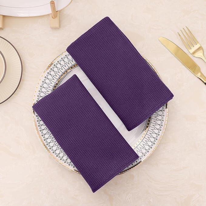 Homaxy 100% Cotton Waffle Weave Kitchen Towels