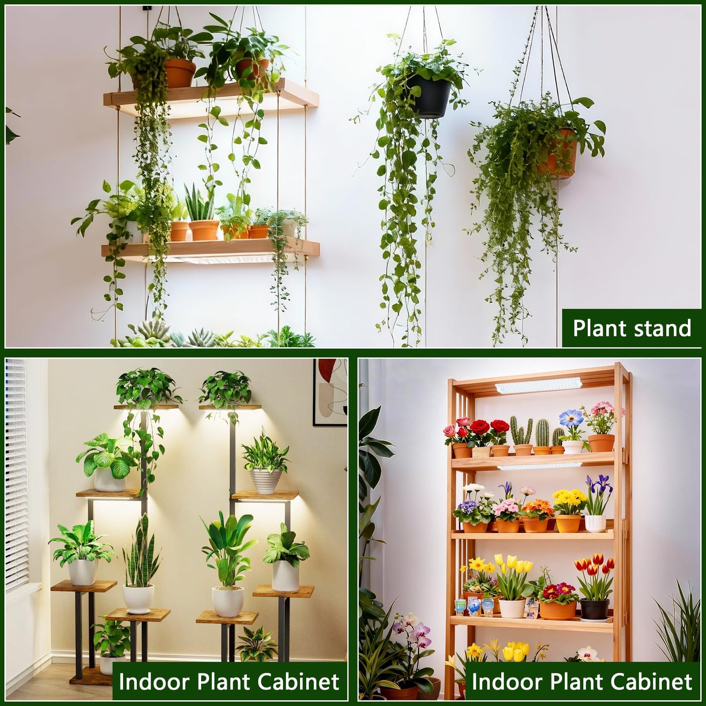 Grow Lights for Indoor Plants Full Spectrum,High PPFD 1152LEDs Plant Lights with 4/8/12/16/20H Timer, Flexible Series & Parallel Connection for Indoor Growing(6 Pack)