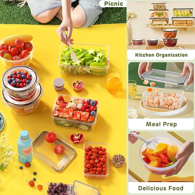 40 PCS Food Storage Containers