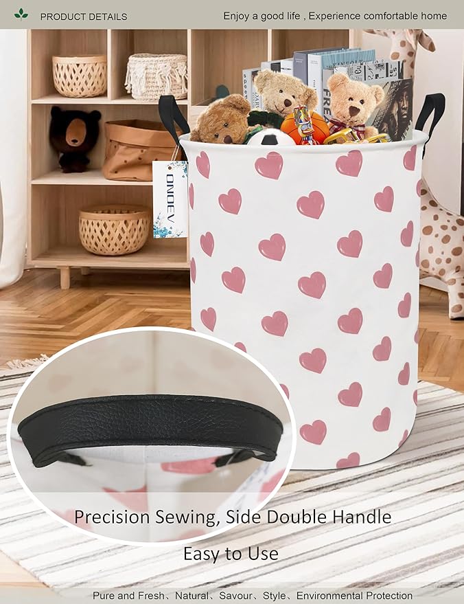 Round waterproof laundry basket, foldable storage basket, laundry Hampers