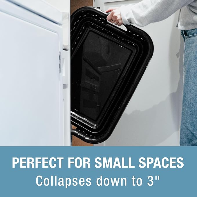 CleverMade Collapsible Laundry Baskets - 39L Foldable Large Collapsible Laundry