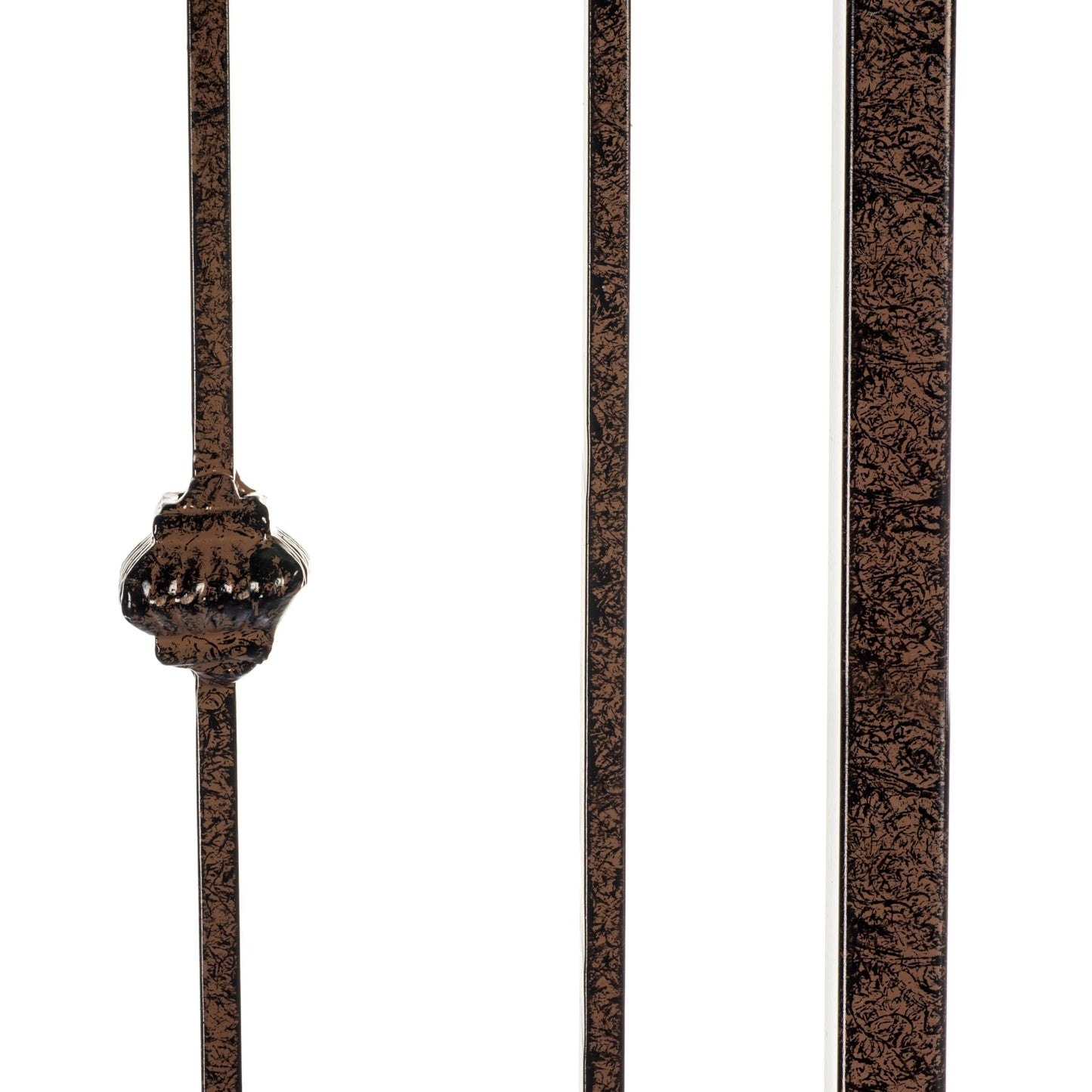 H Potter Large Metal Garden Trellis 32" W x 6 feet Tall — Heavy Duty Iron for Climbing Roses, Clematis, Ivy — Freestanding, Weather Resistant, Ground Spikes Included