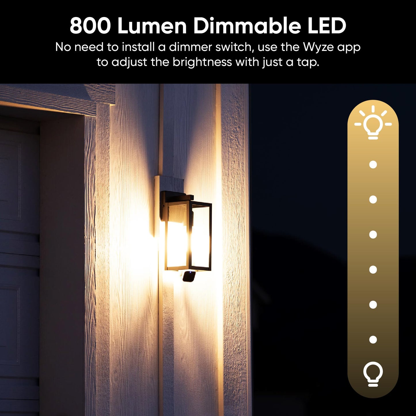 WYZE Bulb Cam Security Camera, 2K HD Outdoor Light Bulb Camera, Color Night Vision, Dimmable LED Bulb, Motion Detection, Siren Alarm, Works w/Alexa/Google Assistant. Free Expert Support