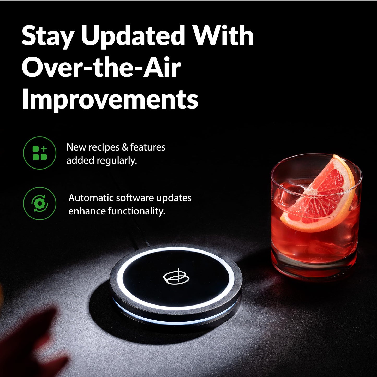 Barsys Smart Coaster 2.0: Learn How to Mix Perfect Drinks, Portable Cocktail Mixer with 1000+ Recipe, Cocktail and Mocktail Drink Maker, AI-Powered and App-Enabled Drinks