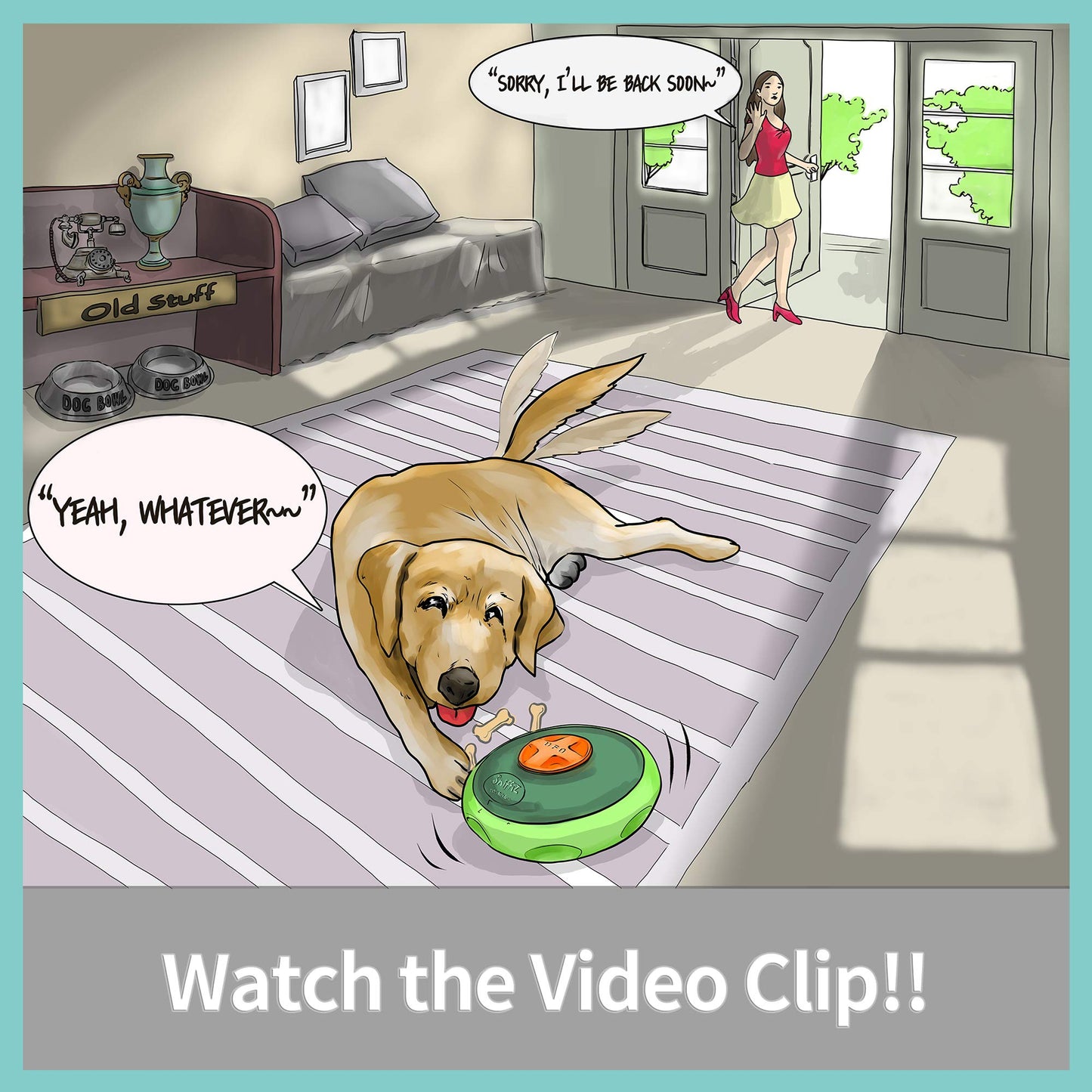 Sniffiz SmellyUFO Durable Interactive Treat Dispensing Puzzle/Enrichment Toy for Dogs - Mind Stimulating Food Game/Slow Feeder/Wobble Toy - from Small Puppies to Large Dogs