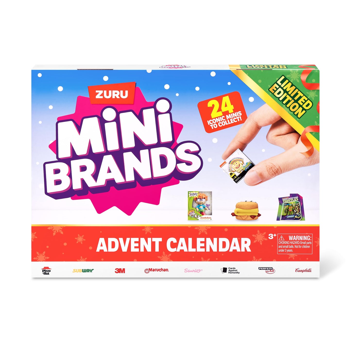 Mini Brands Advent Calendar by ZURU Limited Edition Advent Calendar, Includes Mini Brand Foodie & Toys, Mystery Collectibles Toys Comes with 24 Minis