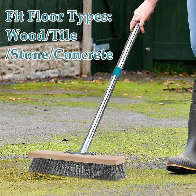 Stainless Steel Deck Scrub Brush