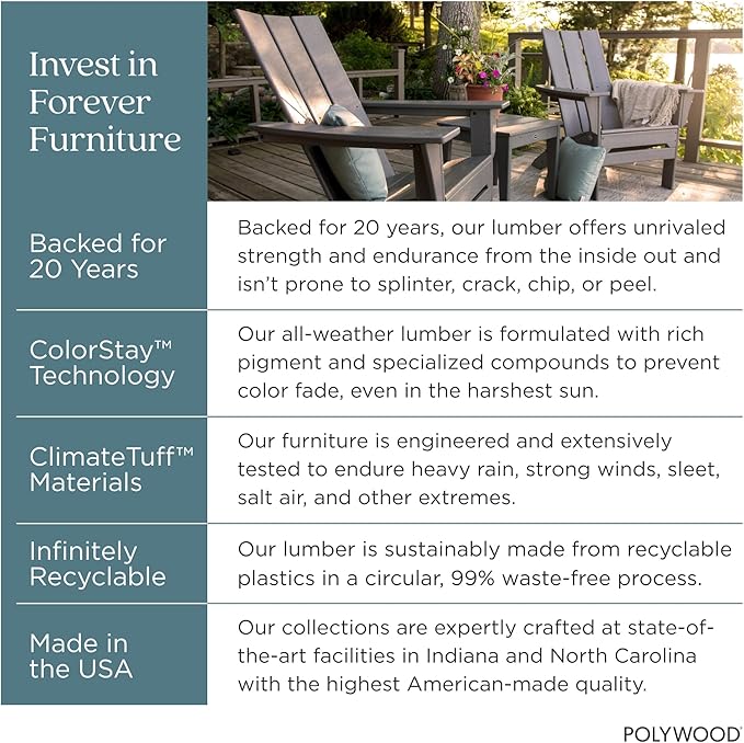 POLYWOOD Presidential Rocking Chair in Slate Grey