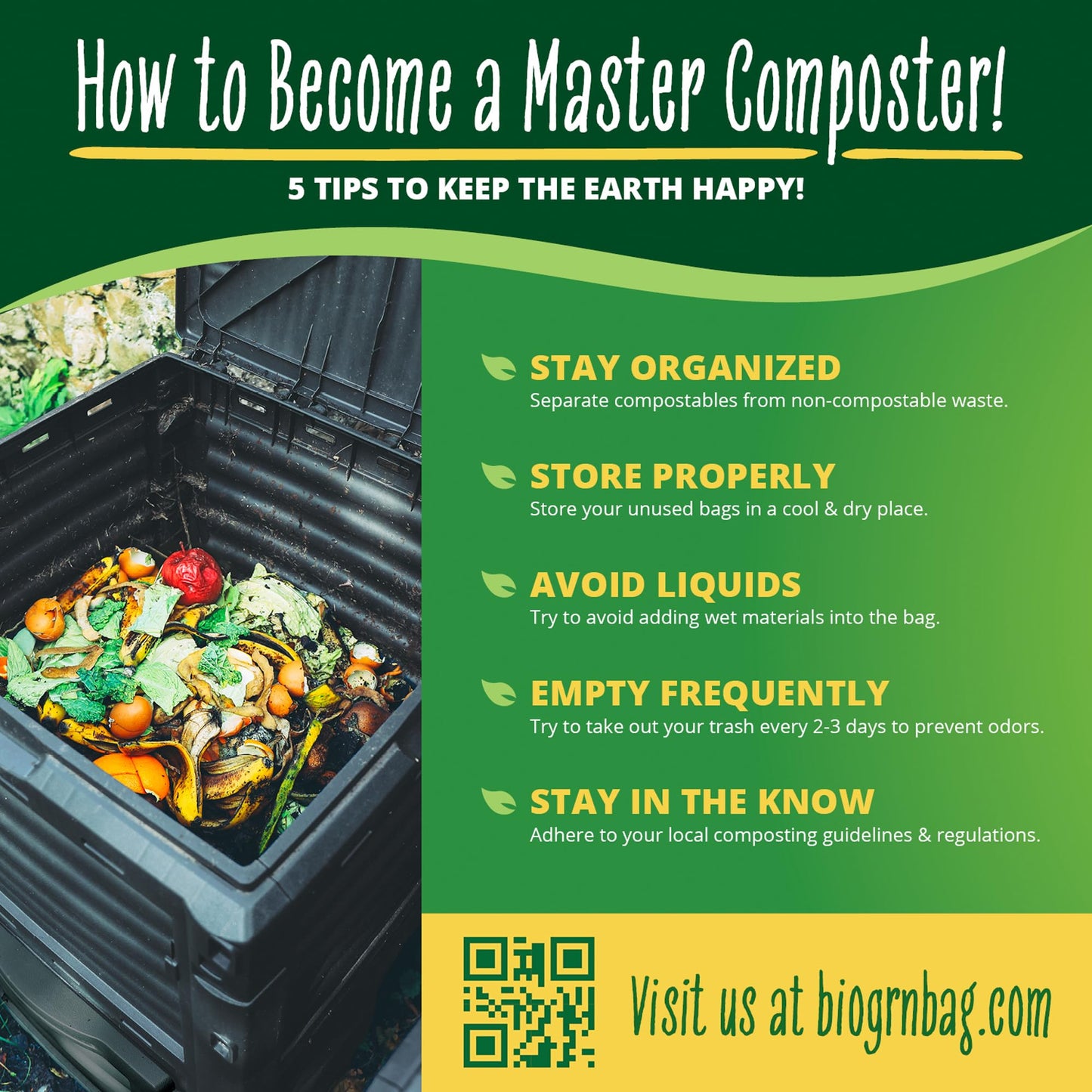 10-13 Gallon Compostable Trash Bags Drawstring 30 Bags Heavy Duty Extra Thick 1 Mil 49.21 Liter Tall Kitchen Food Scrap Waste Compost Bags Green ASTM D6400 US BPI and OK Compost Home Certified