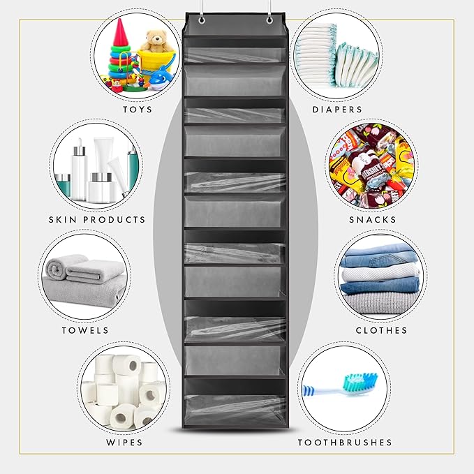 HOMELUX THEORY UPGRADED 6 Tiers Over The Door Organizer Hanging