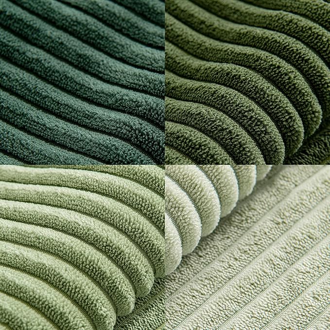 MIULEE Spring Green Decorative Throw Pillow Covers 20x20 Inch Set of 4 Boho