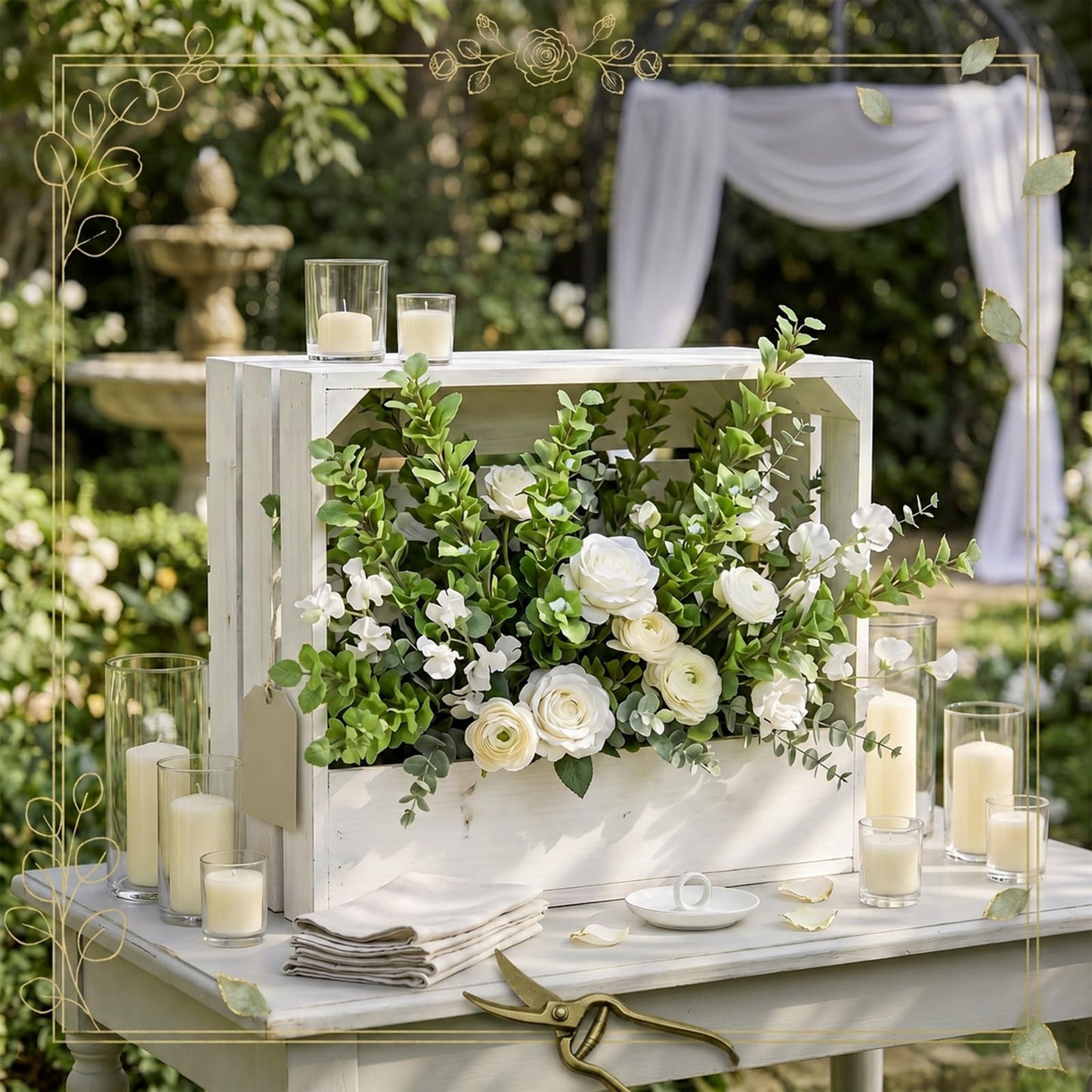 Hotop 12 Pcs Bells of Ireland Artificial Flowers 33.46 Inches Green Fake Shellflower Faux Bells of Ireland Flowers for Vase Table Centerpiece Wedding Party Decoration Indoor Outdoor