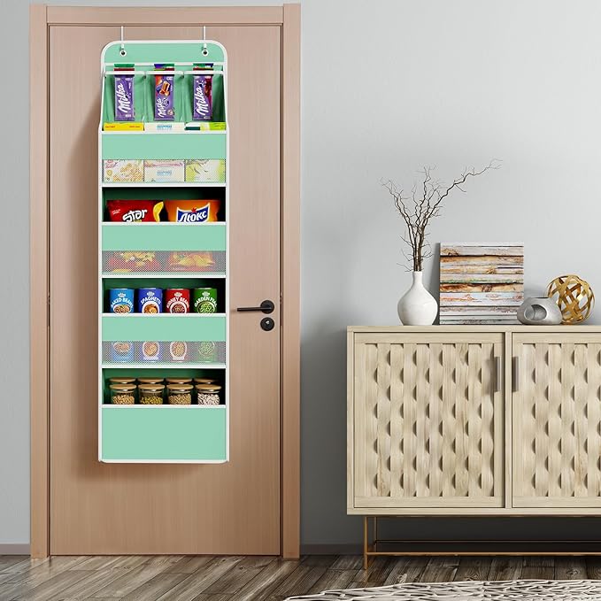 Univivi 5-Shelf Fabric Door Storage Over Door Hanging Organizer