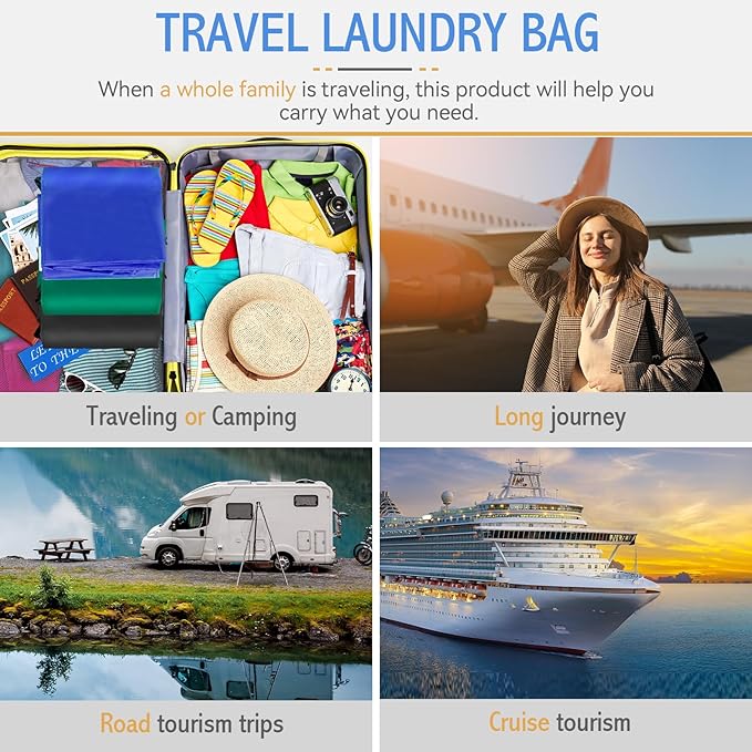 Extra Large Laundry Bag With Handles, Heavy Duty, Travel Laundry Bag