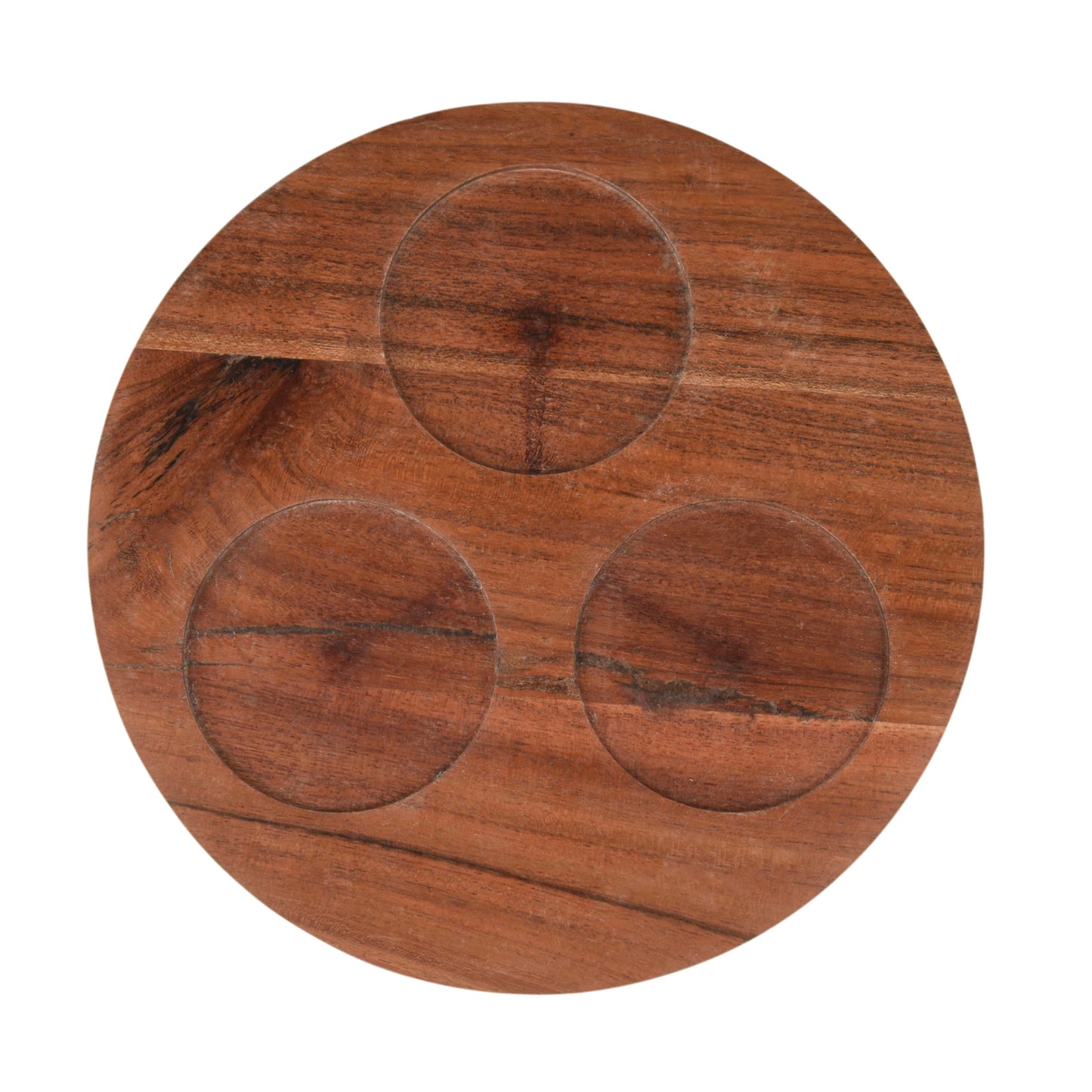 Cruiser’s Caché 3 Piece White Marble Salt and Spice Cellar or Dipping Bowls with Wood Tray and Gold Spoons