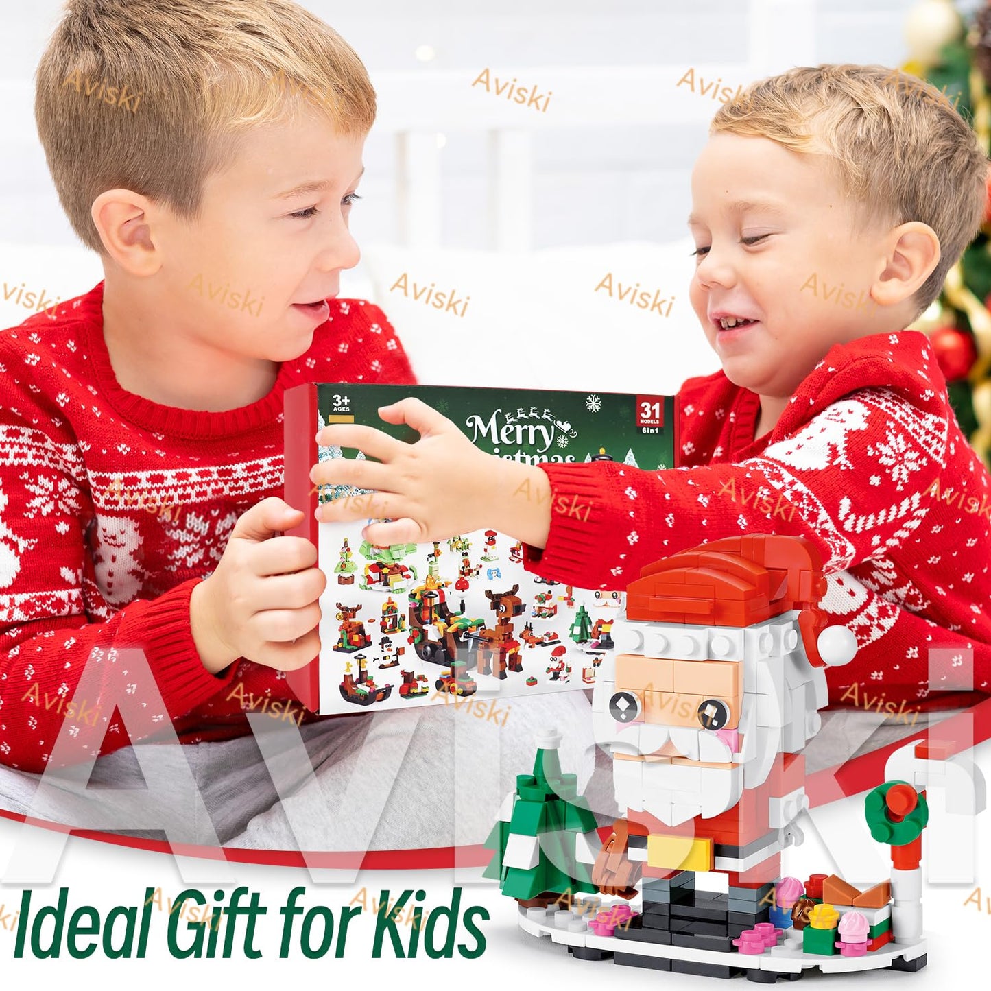 Christmas Advent Calendar 2025, 6 in 1 Building Blocks, 24 Days Countdown Calendar Toys for Kids, Building Toys Party Favors, Xmas Gifts for Boys & Girls