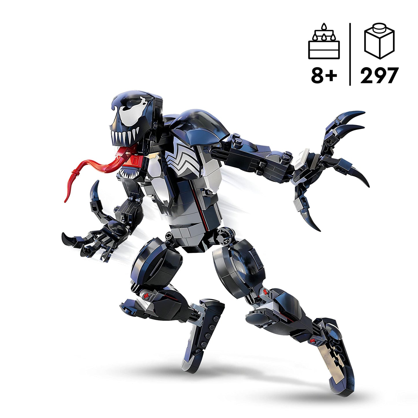 LEGO 76230 Marvel Venom Figure, Fully Articulated Super Villain Action Toy, Spider-Man Universe Collectible Set, Alien Toys for Boys and Girls
