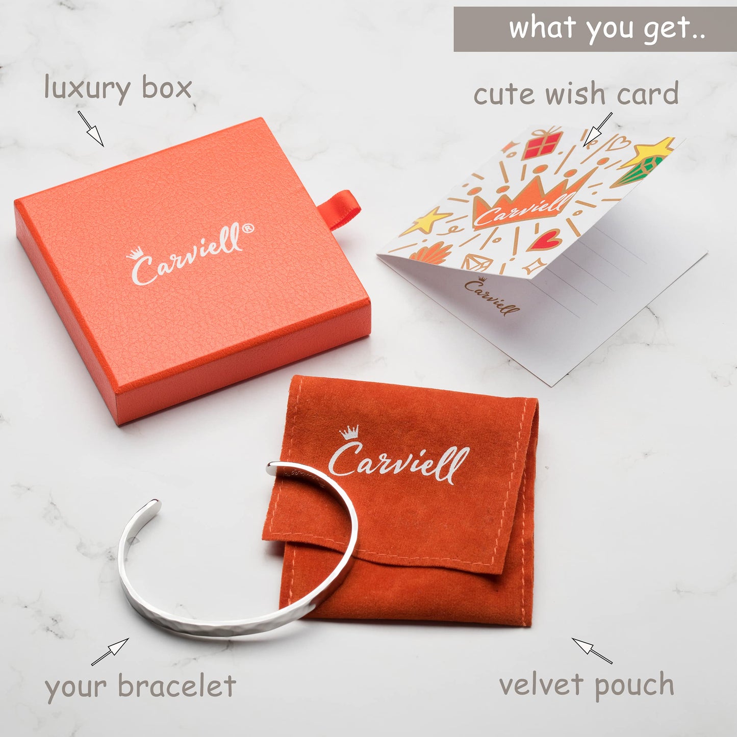 Carviell Bracelet, Peace Gifts for Women and Teens, Engraved Quote Do Not Let the Behavior of Others Destroy Your Inner Peace, Stress Relief Bangle, Inspirational Cuff for Young Adults