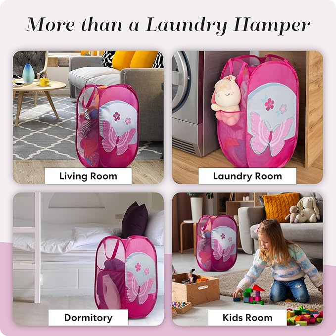 Handy Laundry Collapsible Mesh Pop Up Hamper