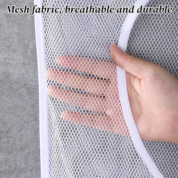 2Pcs Bag Over the Door Hamper Large Hanging Mesh Hamper