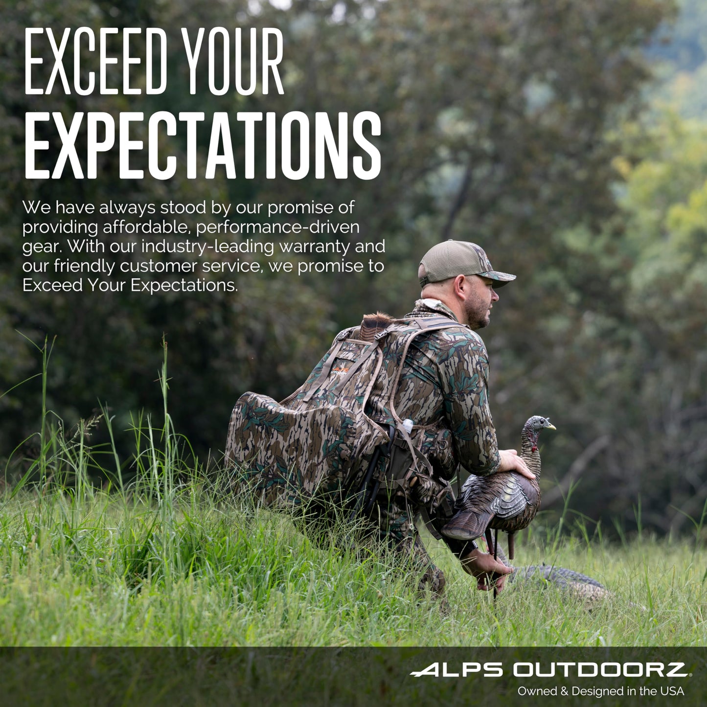 ALPS OutdoorZ Vanish Chair - Durable Lightweight Comfortable Foldable Blind Seat with Carry Bag for Hunt, Camping, Outdoors, Mossy Oak Original Bottomland